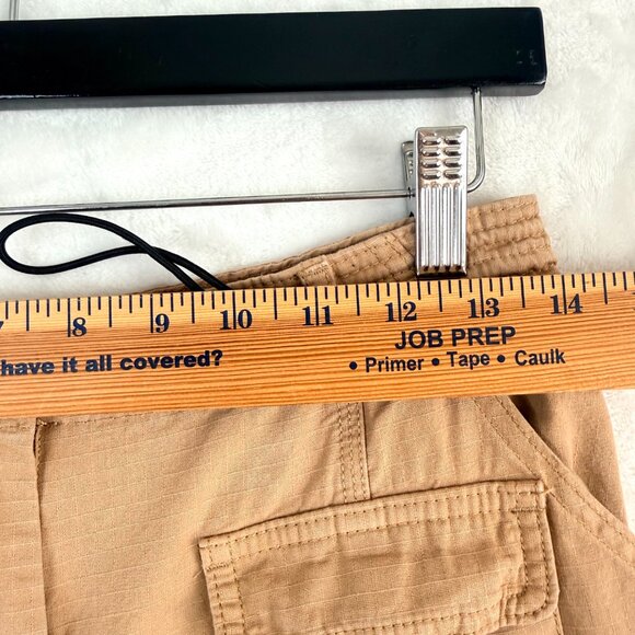 Brandy Melville John Galt Low Rise Ripstop Gorpcore Cargo Pants Womens 27 Brown - Picture 5 of 9
